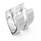 Sparkling Diamond Hoop Earrings | Stylish Gold Diamond Hoops