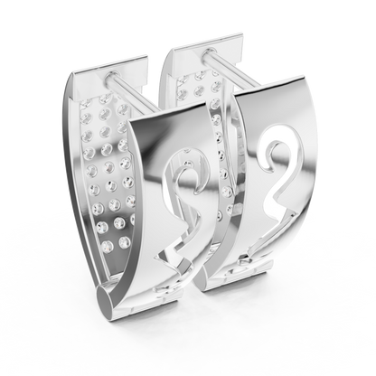Sparkling Diamond Hoop Earrings | Stylish Gold Diamond Hoops