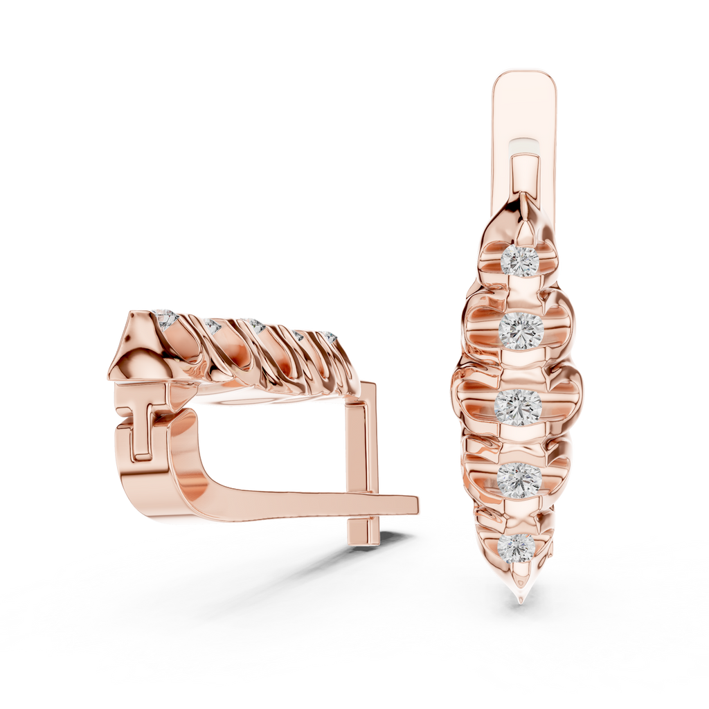 beautiful rose gold  earring