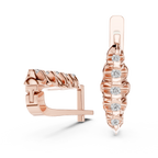 beautiful rose gold  earring