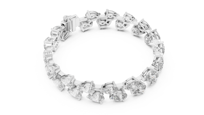Luxury Pear Cut Diamond Tennis Bracelet