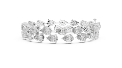 Luxury Pear Cut Diamond Tennis Bracelet