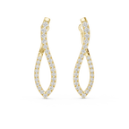 Luxury Diamond Hoop Earrings  Modern Design