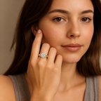 Ismera Braided Twist Halo Lab Grown Diamond Engagement Ring
