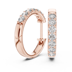 Classic Diamond Hoop Earrings – Fine Jewelry Collection