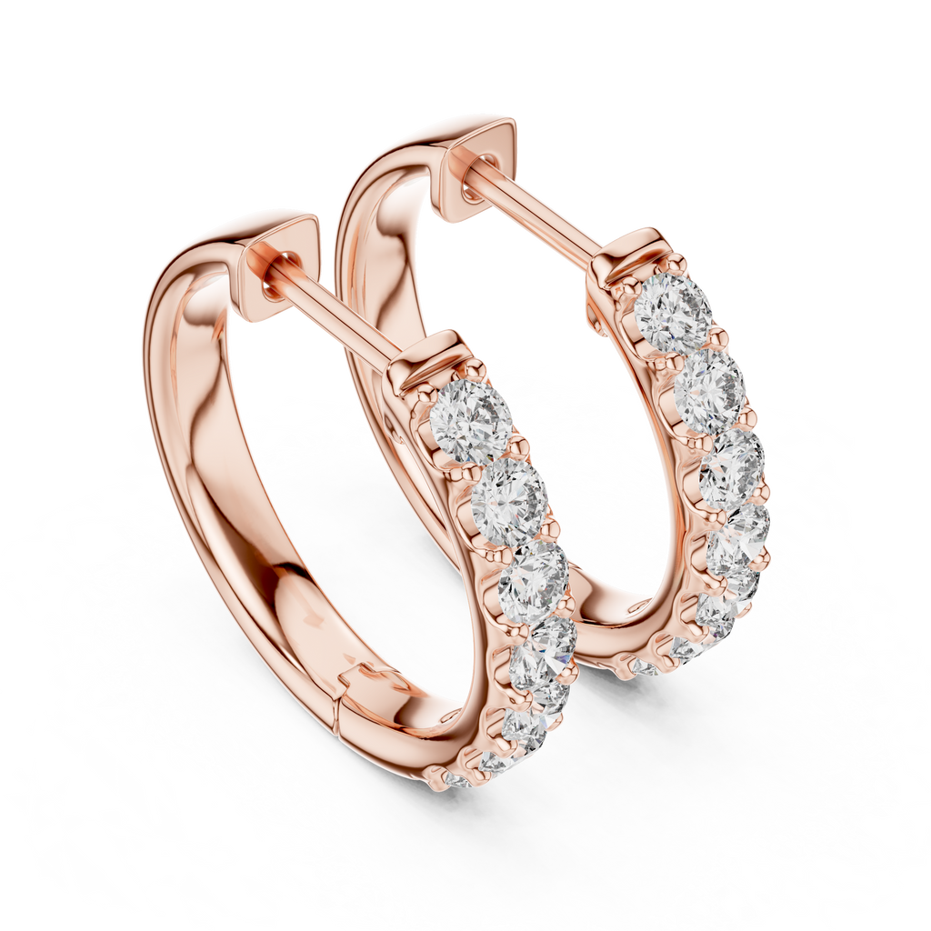 Classic Diamond Hoop Earrings – Fine Jewelry Collection
