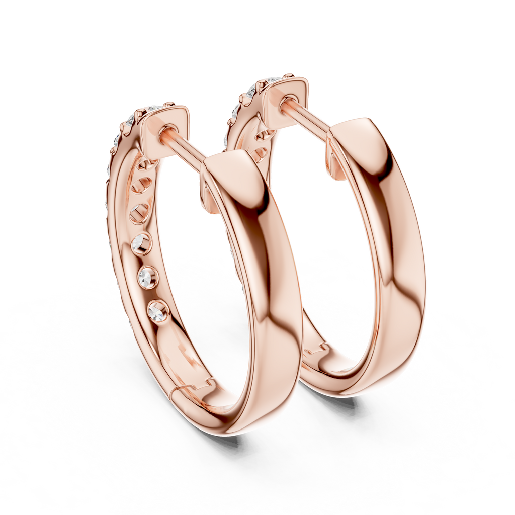 Classic Diamond Hoop Earrings – Fine Jewelry Collection