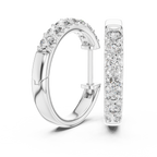 Classic Diamond Hoop Earrings – Fine Jewelry Collection