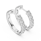 Classic Diamond Hoop Earrings – Fine Jewelry Collection
