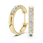 Classic Diamond Hoop Earrings – Fine Jewelry Collection