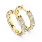 Classic Diamond Hoop Earrings – Fine Jewelry Collection