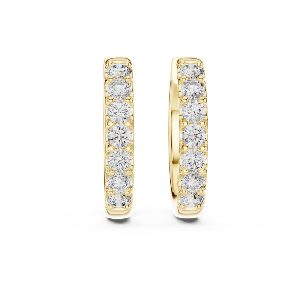 Classic Diamond Hoop Earrings – Fine Jewelry Collection