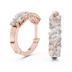 Classic  Diamond Hoop Earrings
