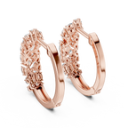 Classic  Diamond Hoop Earrings