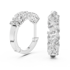Classic  Diamond Hoop Earrings