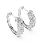 Classic  Diamond Hoop Earrings