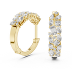 Classic  Diamond Hoop Earrings