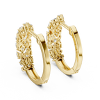 Classic  Diamond Hoop Earrings