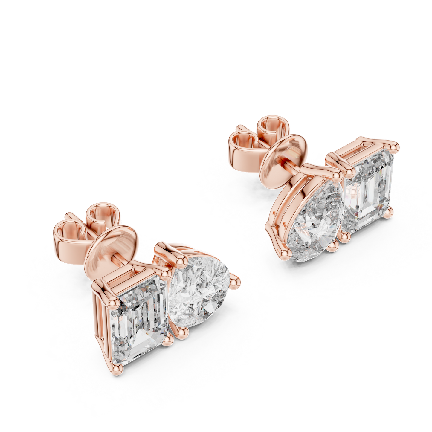 Modern Diamond Hoop Earrings | Elegant Statement Earrings