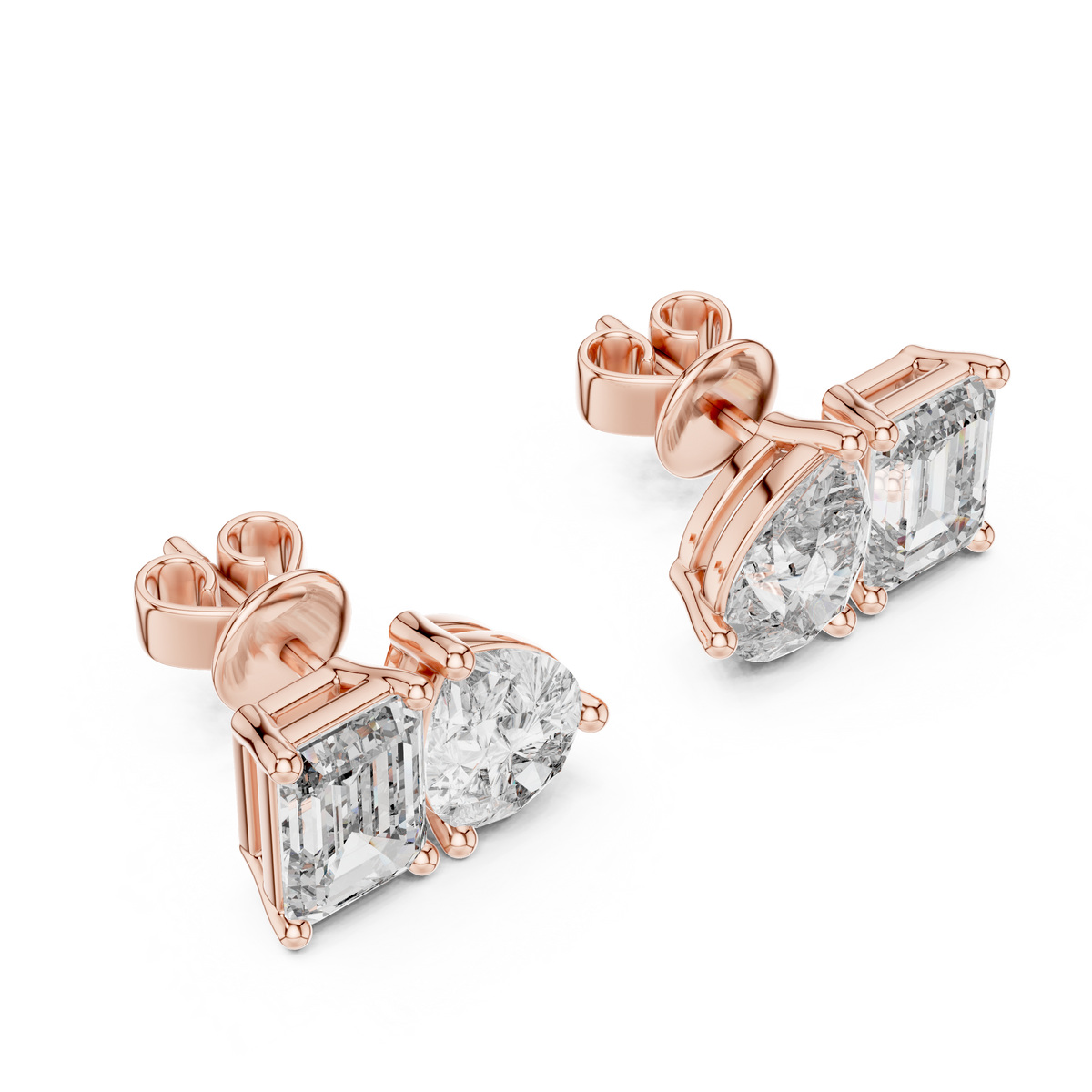 Modern Diamond Hoop Earrings | Elegant Statement Earrings