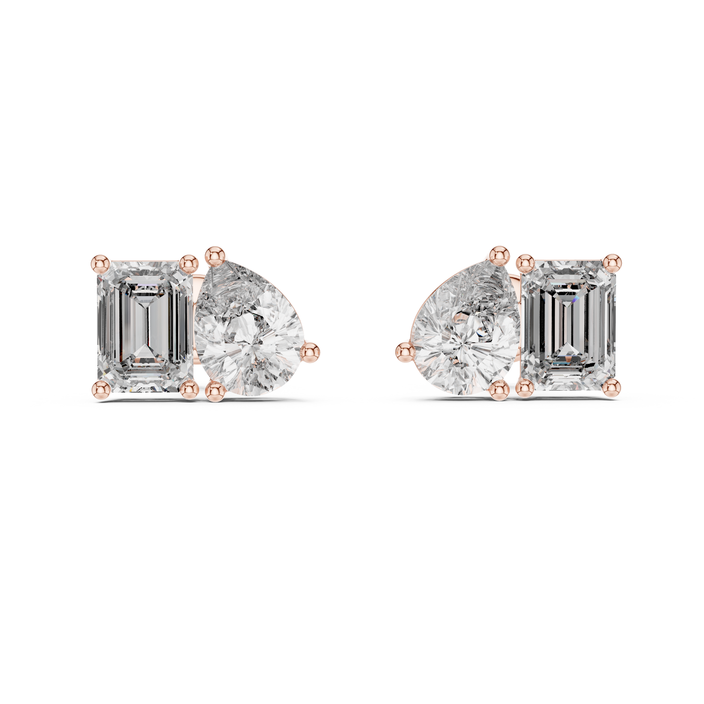 Modern Diamond Hoop Earrings | Elegant Statement Earrings