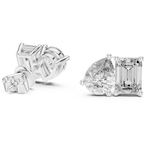 Modern Diamond Hoop Earrings | Elegant Statement Earrings