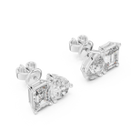 Modern Diamond Hoop Earrings | Elegant Statement Earrings