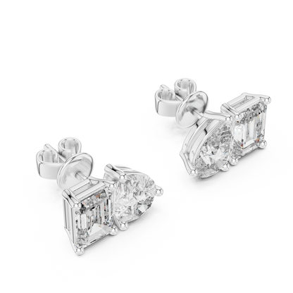Modern Diamond Hoop Earrings | Elegant Statement Earrings