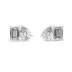 Modern Diamond Hoop Earrings | Elegant Statement Earrings