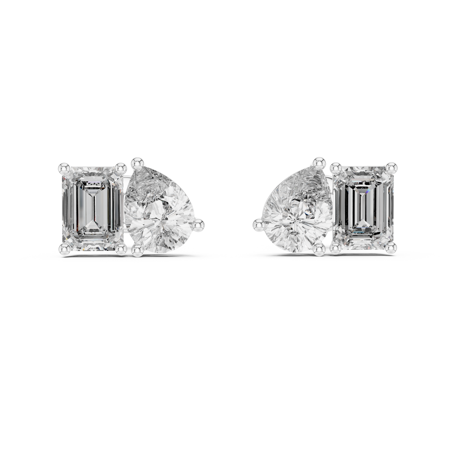 Modern Diamond Hoop Earrings | Elegant Statement Earrings