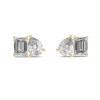 Modern Diamond Hoop Earrings | Elegant Statement Earrings