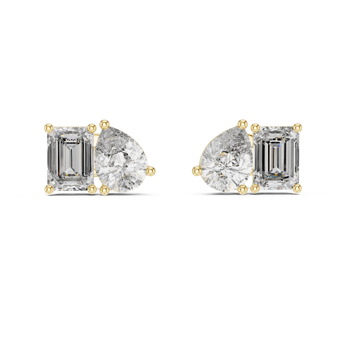 Modern Diamond Hoop Earrings | Elegant Statement Earrings