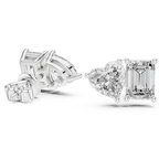 Elegant Rose Gold Diamond Hoop Earrings for Women