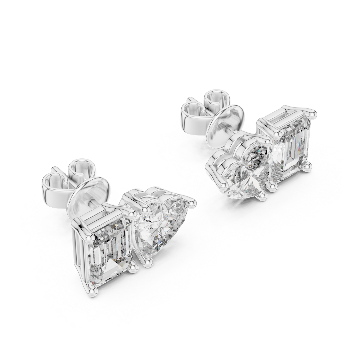 Elegant Rose Gold Diamond Hoop Earrings for Women