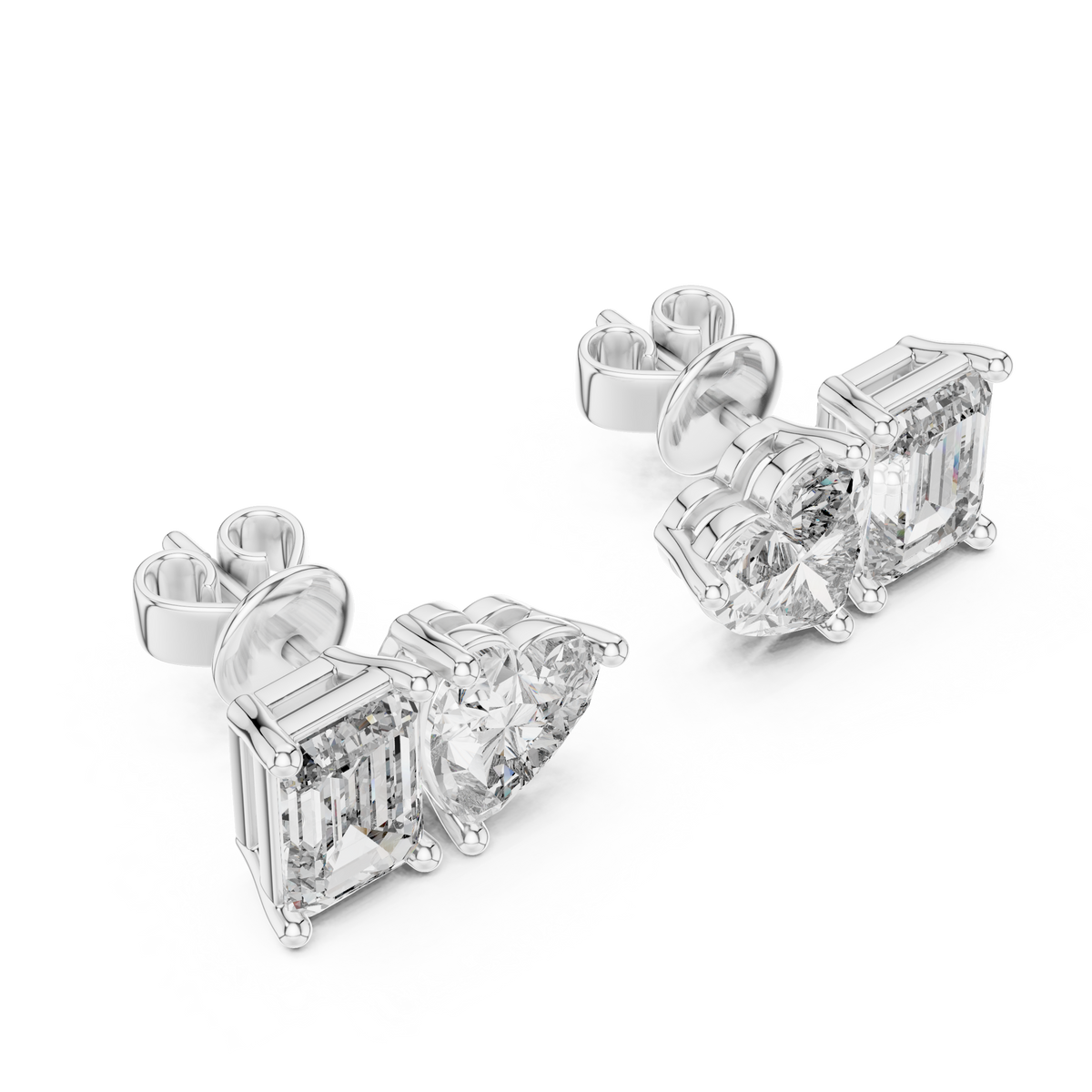 Elegant Rose Gold Diamond Hoop Earrings for Women