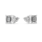 Elegant Rose Gold Diamond Hoop Earrings for Women