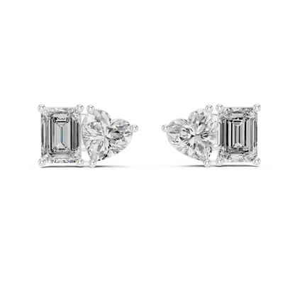 Elegant Rose Gold Diamond Hoop Earrings for Women