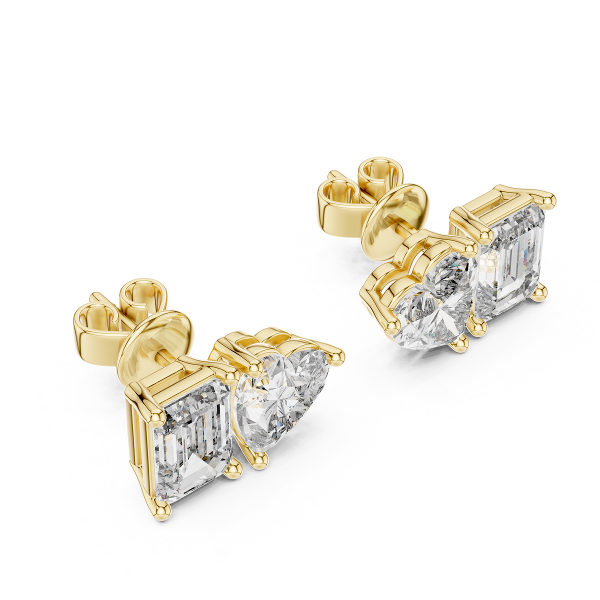 Elegant Rose Gold Diamond Hoop Earrings for Women