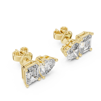 Elegant Rose Gold Diamond Hoop Earrings for Women