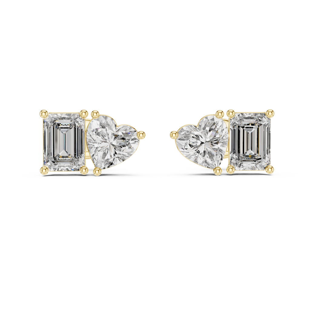 Elegant Rose Gold Diamond Hoop Earrings for Women