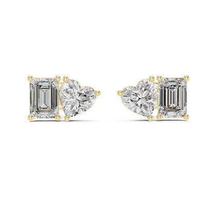 Elegant Rose Gold Diamond Hoop Earrings for Women