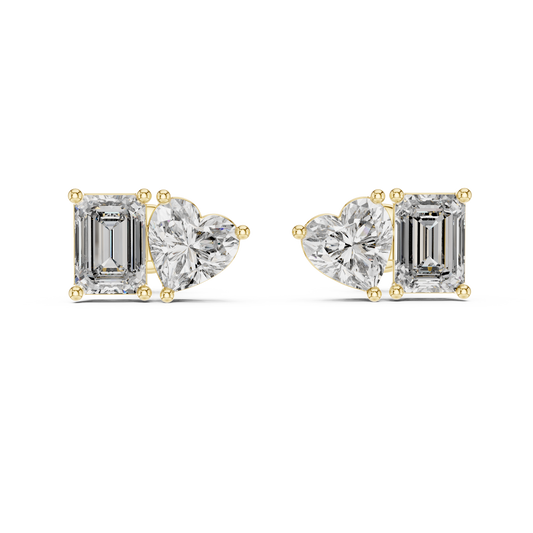 Elegant Rose Gold Diamond Hoop Earrings for Women