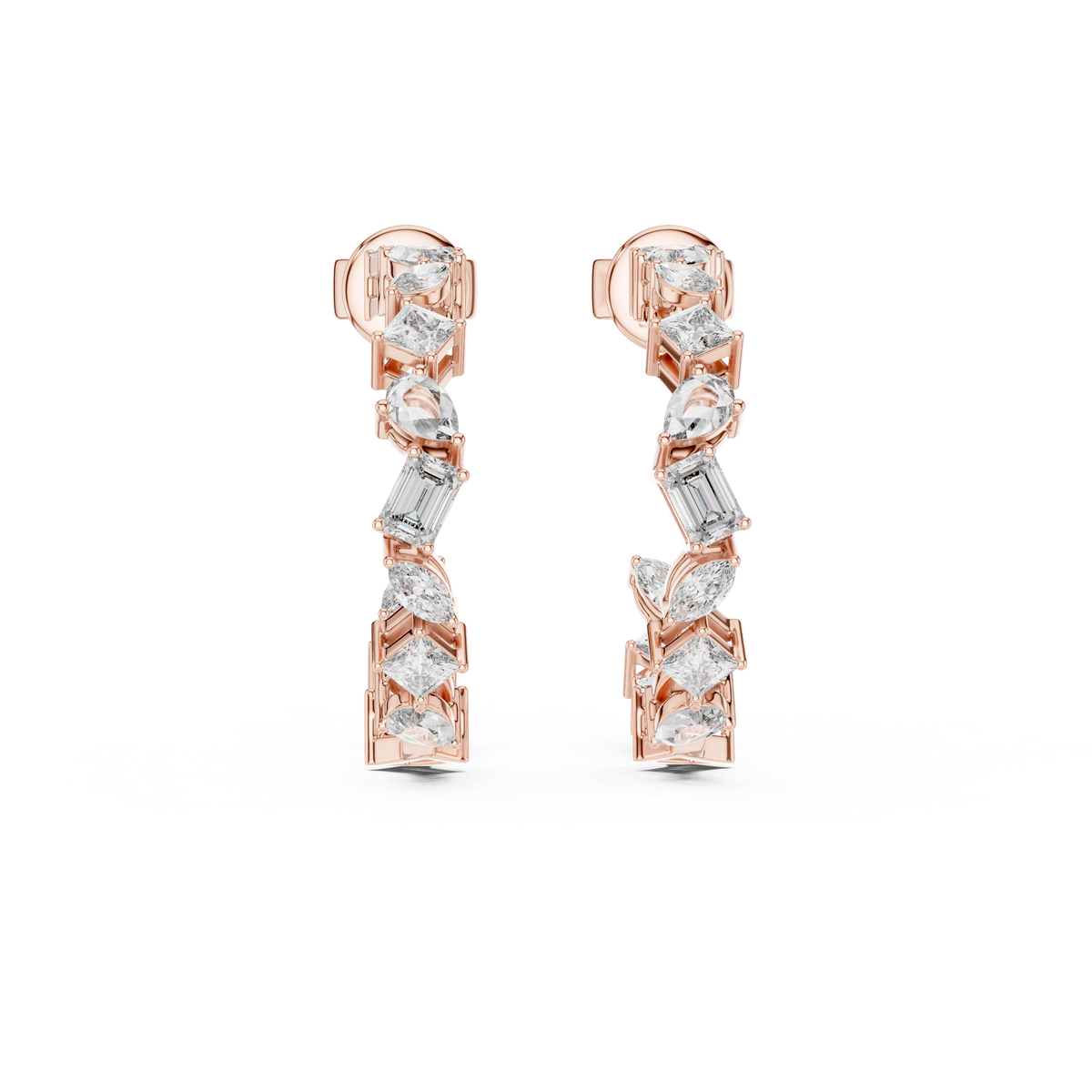 Premium  Diamond Hoop Earrings – Women’s Elegant Jewelry