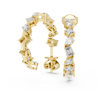 Premium  Diamond Hoop Earrings – Women’s Elegant Jewelry