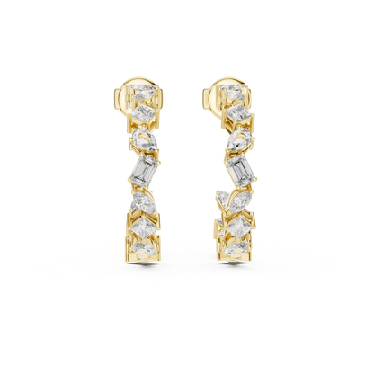 Premium  Diamond Hoop Earrings – Women’s Elegant Jewelry