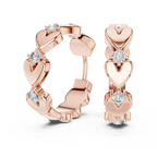 Sparkling Diamond Hoop Earring Designer Style