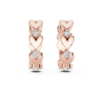 Sparkling Diamond Hoop Earring Designer Style
