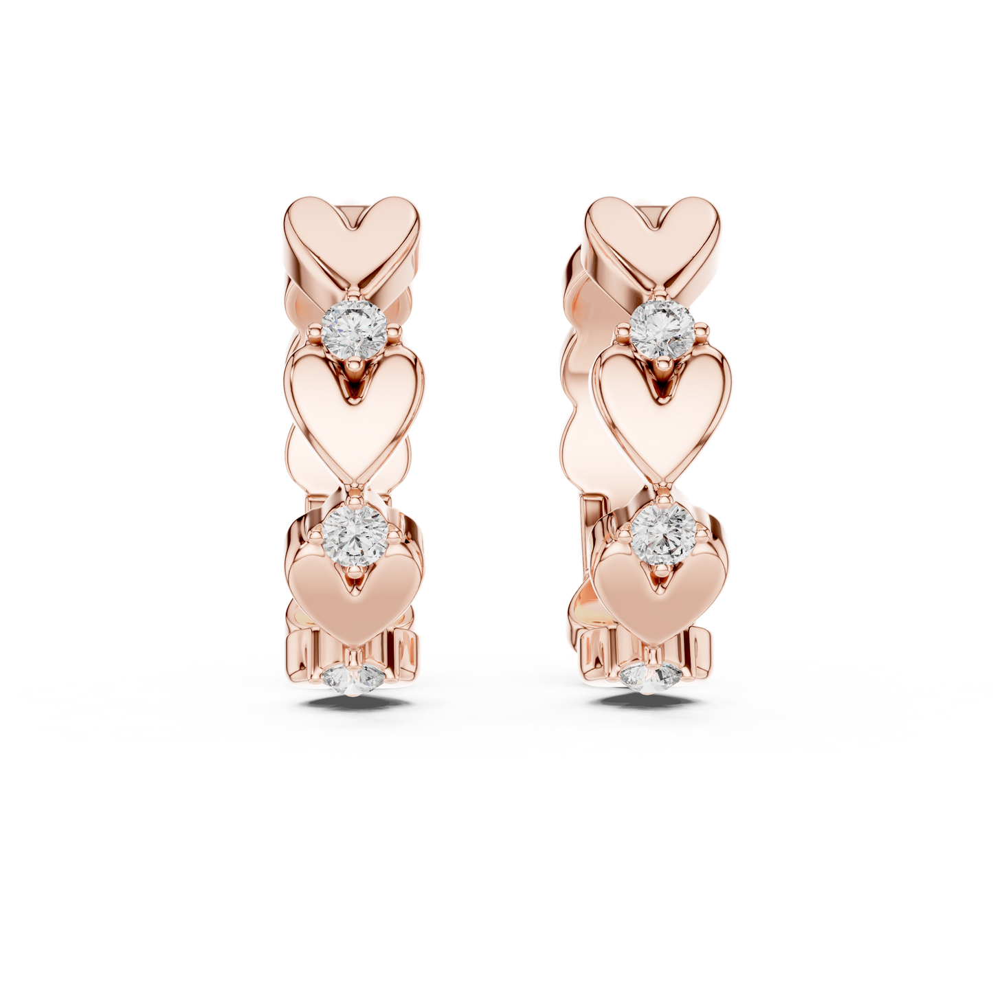 Sparkling Diamond Hoop Earring Designer Style