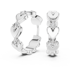 Sparkling Diamond Hoop Earring Designer Style