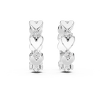 Sparkling Diamond Hoop Earring Designer Style